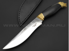 Kizlyar knife нож Ягуар сталь Х12МФ, рукоять дерево граб, латунь