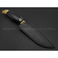 Kizlyar knife нож Ягуар сталь Х12МФ, рукоять дерево граб, латунь Kizlyar knife нож Ягуар сталь Х12МФ, рукоять дерево граб, латунь