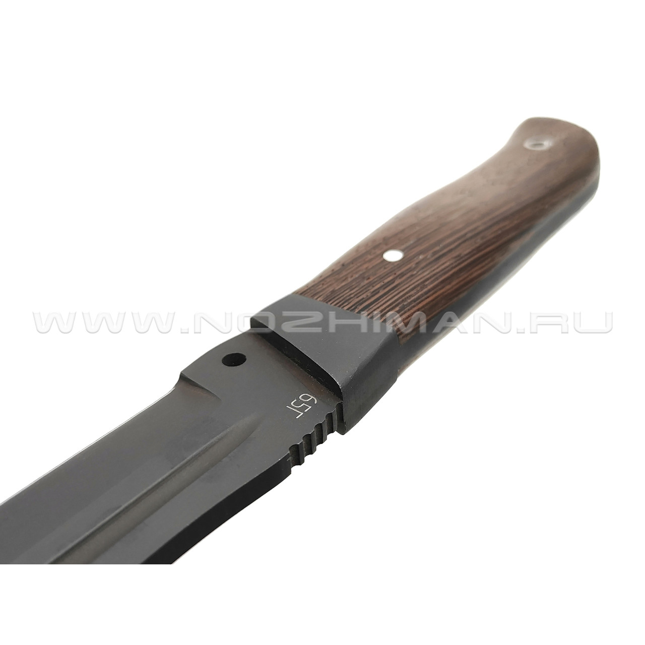 Saro нож Каюр, сталь 65Г, рукоять дерево венге