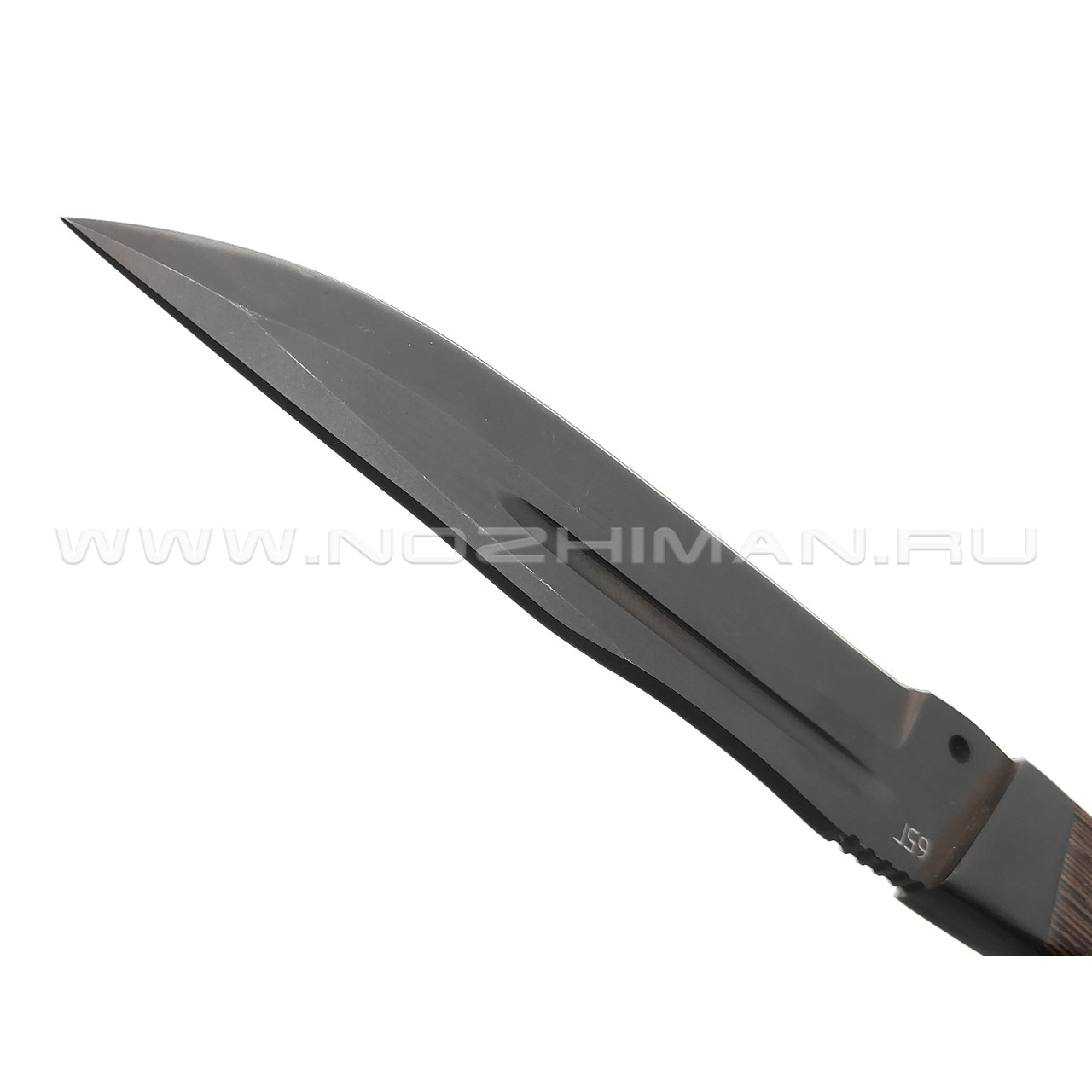 Saro нож Каюр, сталь 65Г, рукоять дерево венге