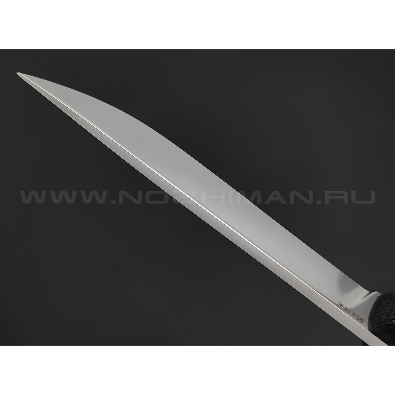 Нож "Жало-1ММ" сталь 95Х18, рукоять дерево граб (Титов & Солдатова)