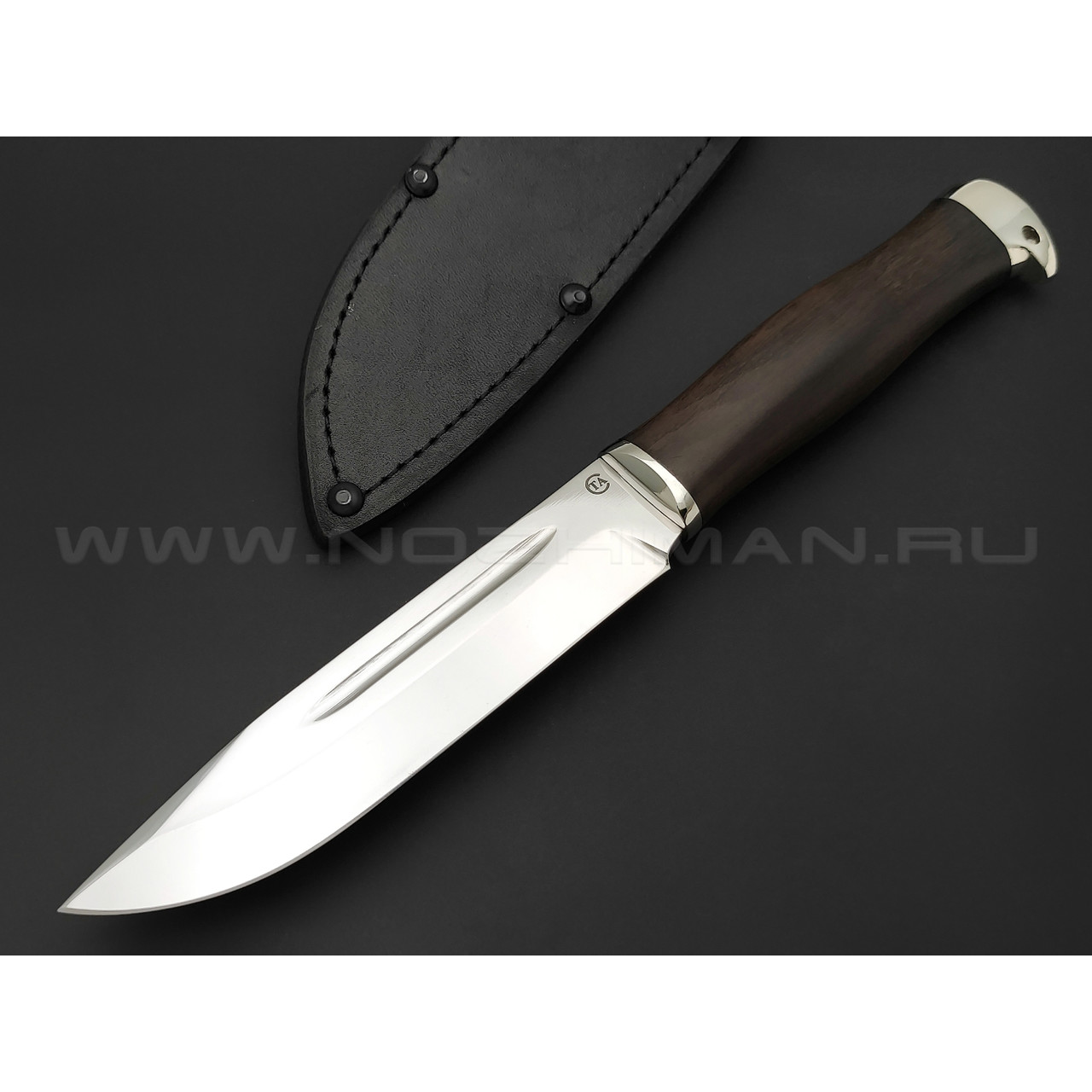 Нож "Комбат-4" сталь 95Х18, рукоять дерево граб (Титов & Солдатова)