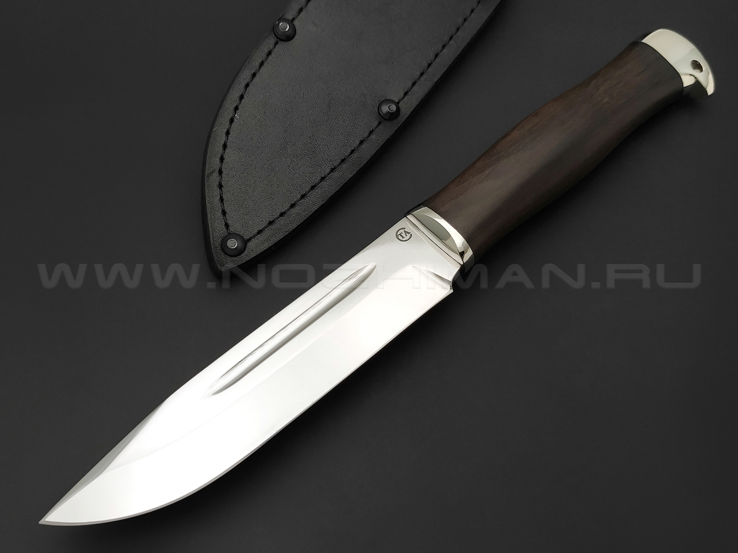 Нож "Комбат-4" сталь 95Х18, рукоять дерево граб (Титов & Солдатова)