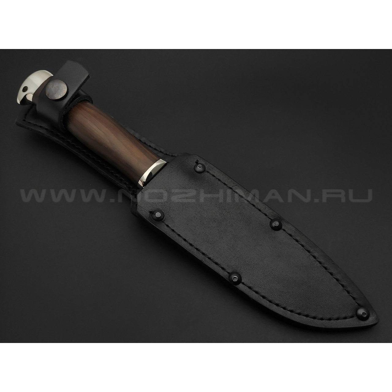 Нож "Комбат-4" сталь 95Х18, рукоять дерево граб (Титов & Солдатова)