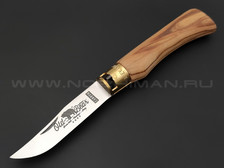 Нож Antonini Old Bear Classical Olive L 9306/21_LU углеродистая сталь C70 рукоять олива, латунь