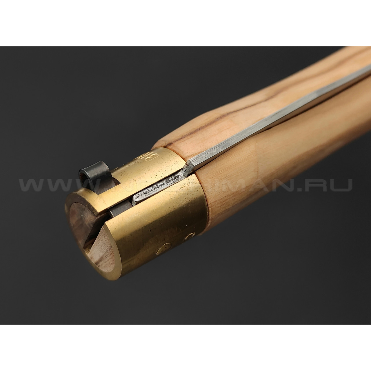 Нож Antonini Old Bear Classical Olive L 9306/21_LU углеродистая сталь C70 рукоять олива, латунь