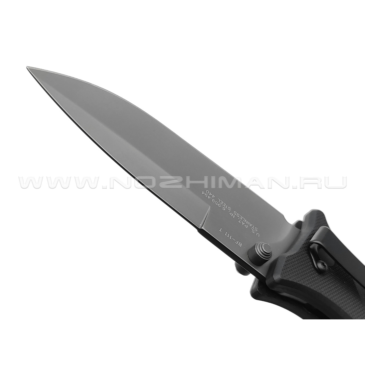 Нож Black Fox BF-111T сталь 440, рукоять G10 black