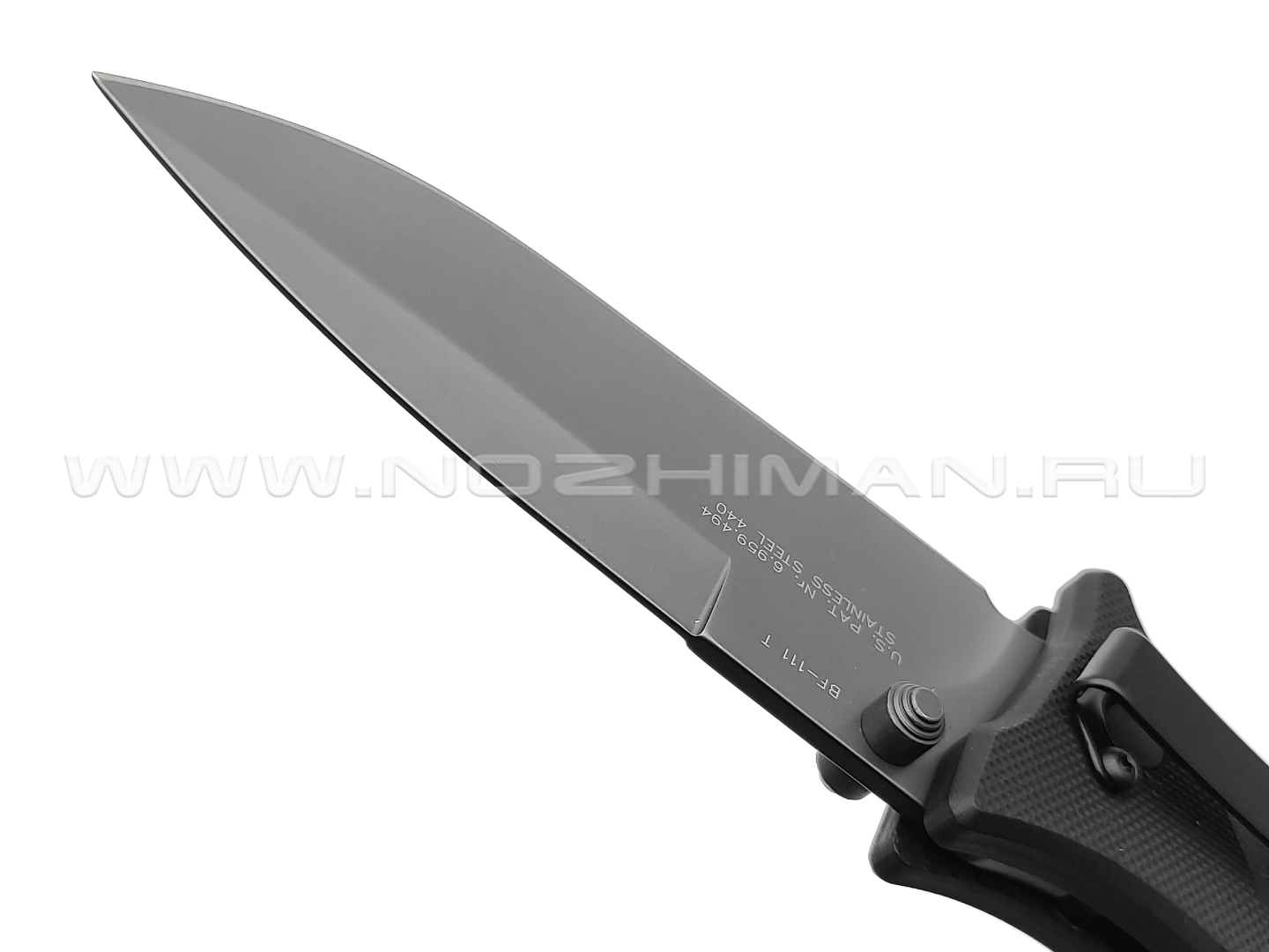 Нож Black Fox BF-111T сталь 440, рукоять G10 black