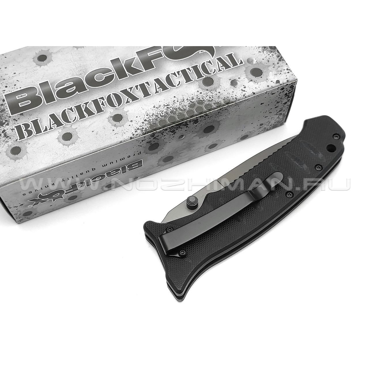 Нож Black Fox BF-111T сталь 440, рукоять G10 black