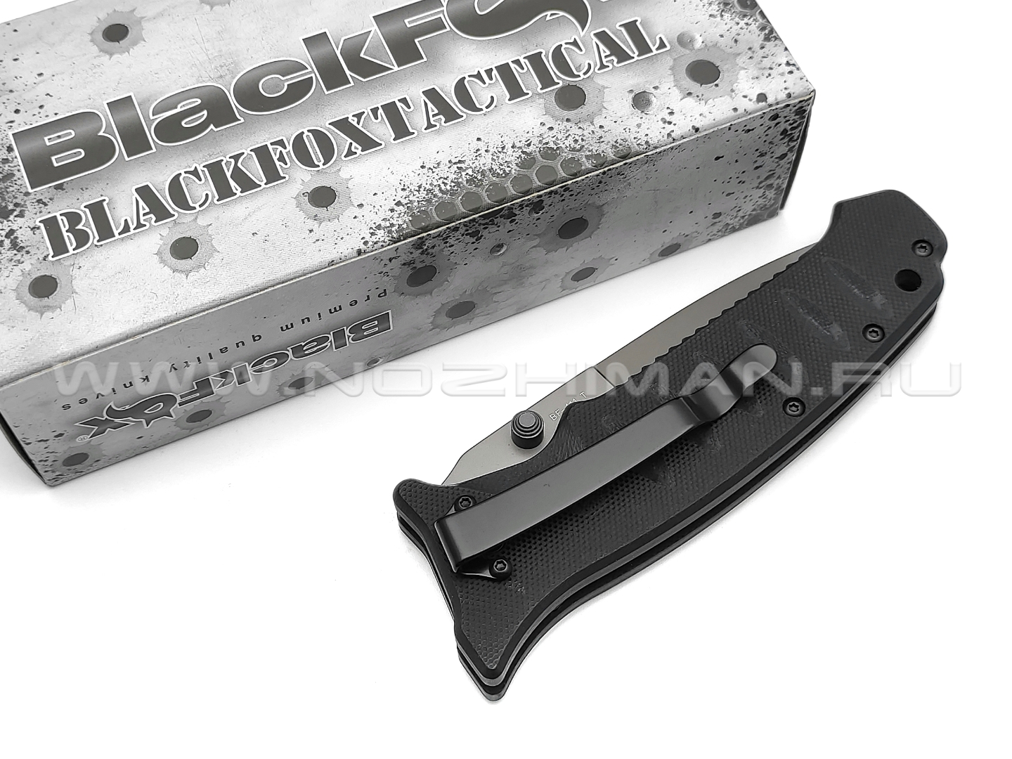 Нож Black Fox BF-111T сталь 440, рукоять G10 black