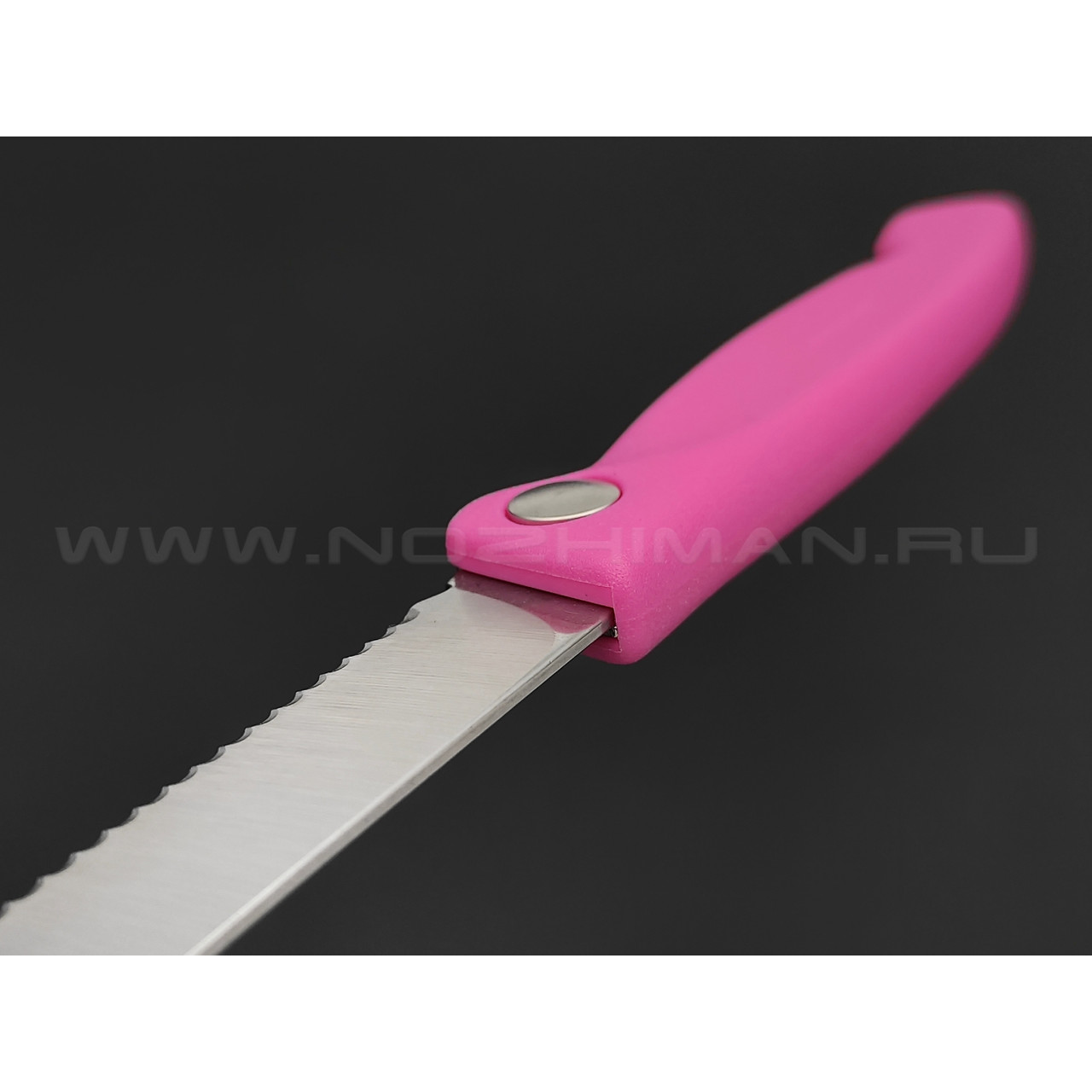 Victorinox складной кухонный нож 6.7836.F5B pink сталь X50CrMoV15 рукоять PP