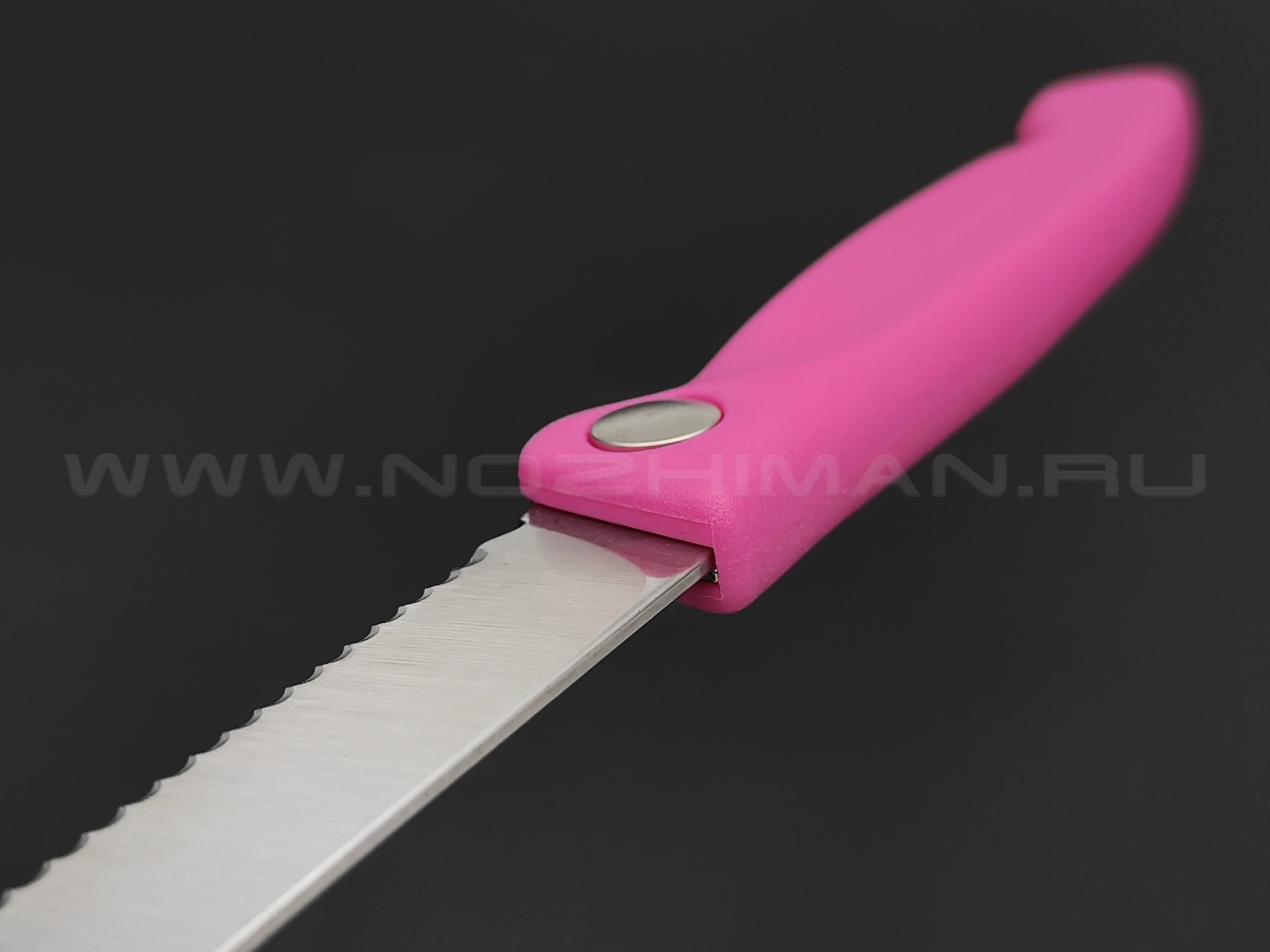 Victorinox складной кухонный нож 6.7836.F5B pink сталь X50CrMoV15 рукоять PP