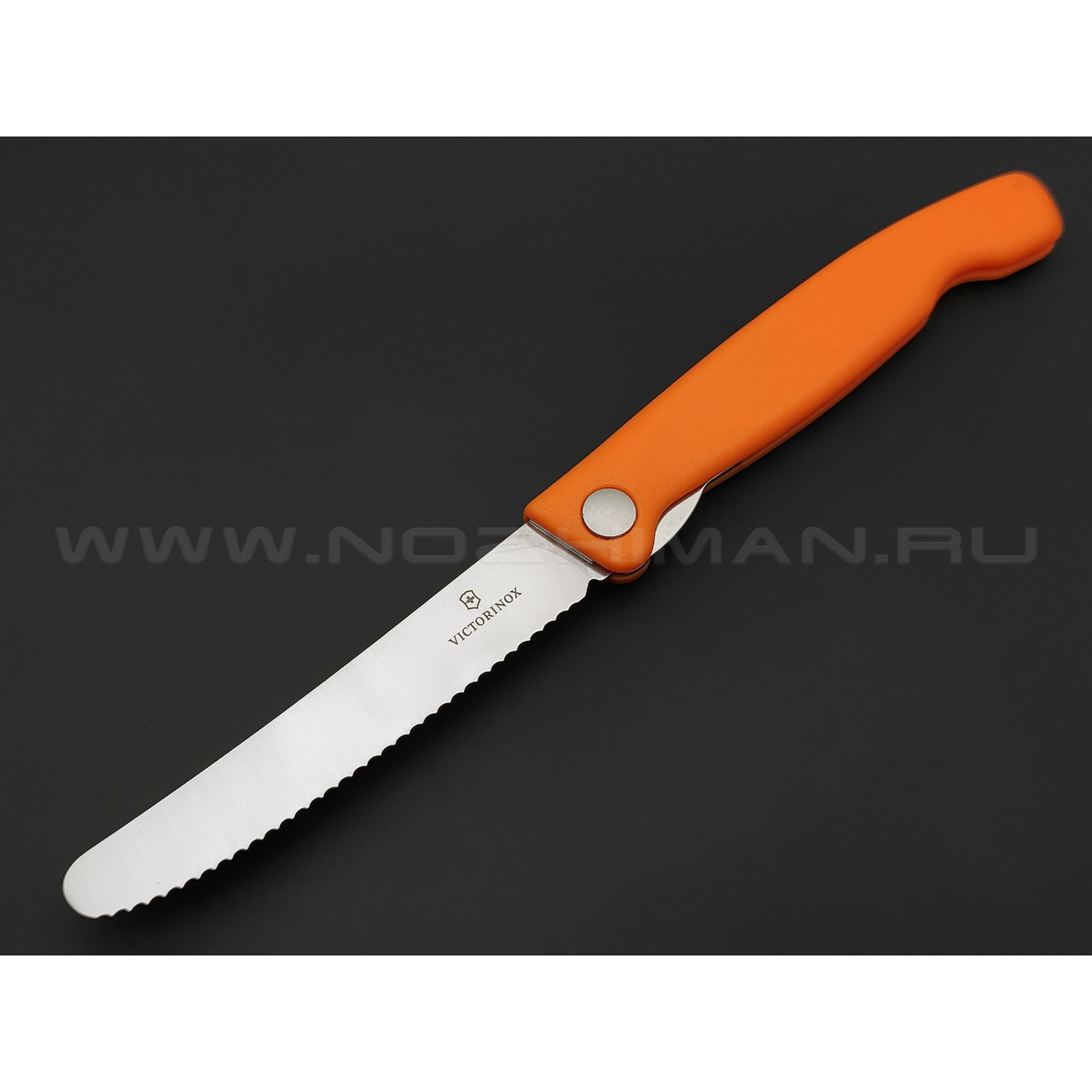 Victorinox складной кухонный нож 6.7836.F9B сталь X50CrMoV15 рукоять PP orange