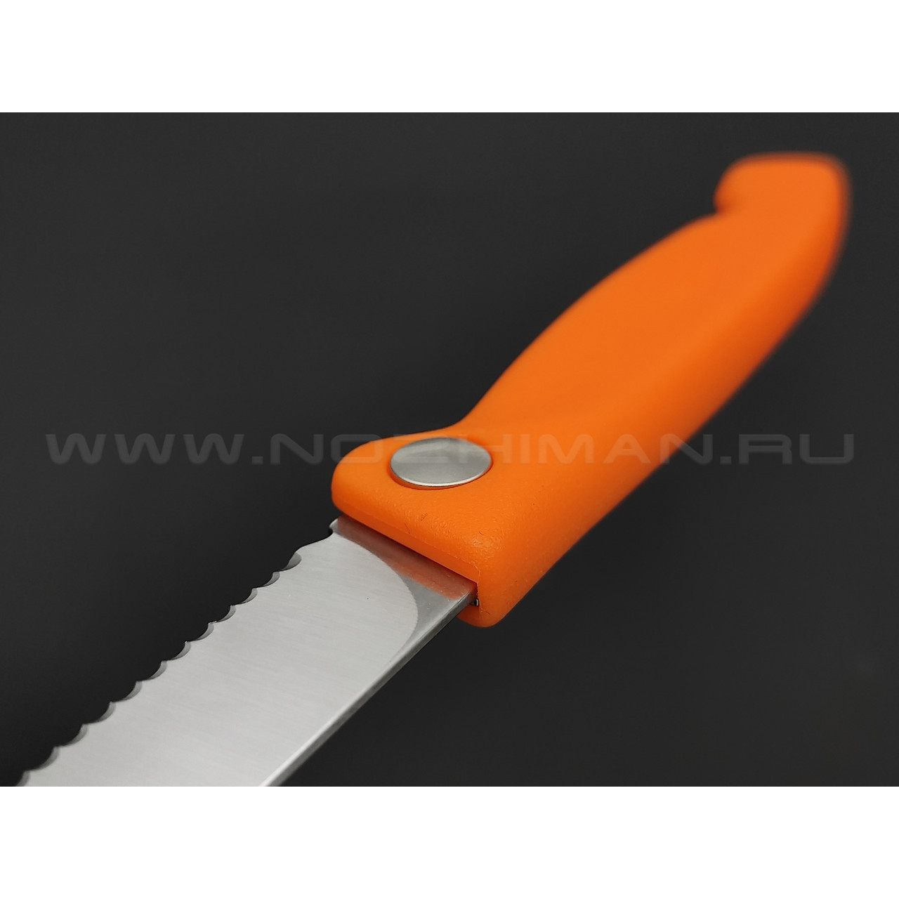 Victorinox складной кухонный нож 6.7836.F9B сталь X50CrMoV15 рукоять PP orange