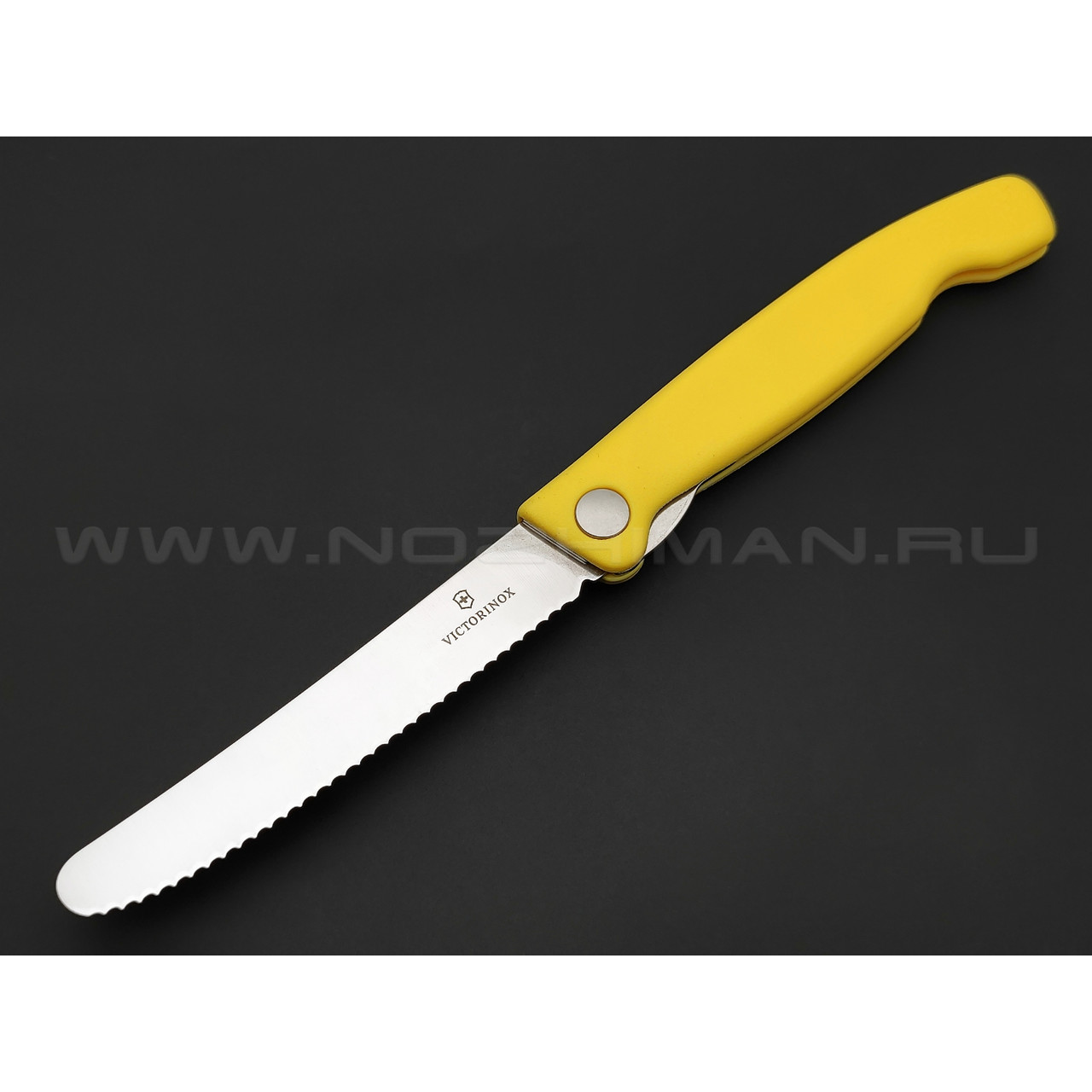 Victorinox складной кухонный нож 6.7836.F8B yellow сталь X50CrMoV15 рукоять PP