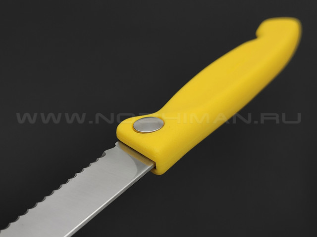 Складной кухонный нож Victorinox 6.7836.F8B yellow сталь X50CrMoV15 рукоять PP