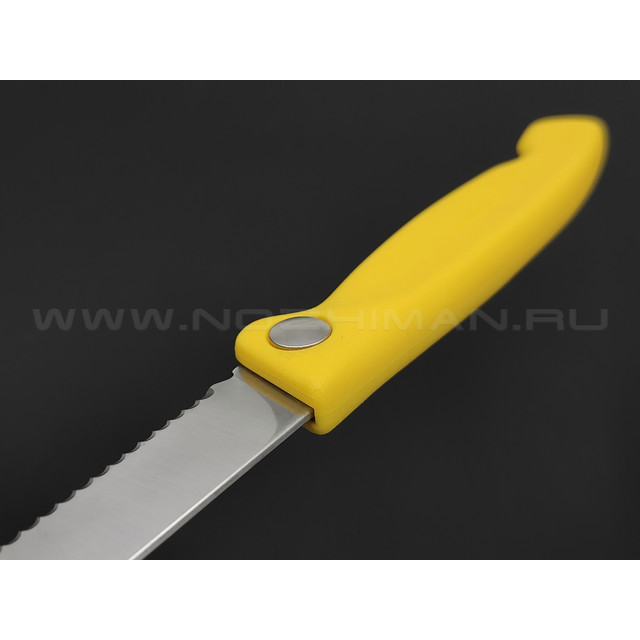Складной кухонный нож Victorinox 6.7836.F8B yellow сталь X50CrMoV15 рукоять PP