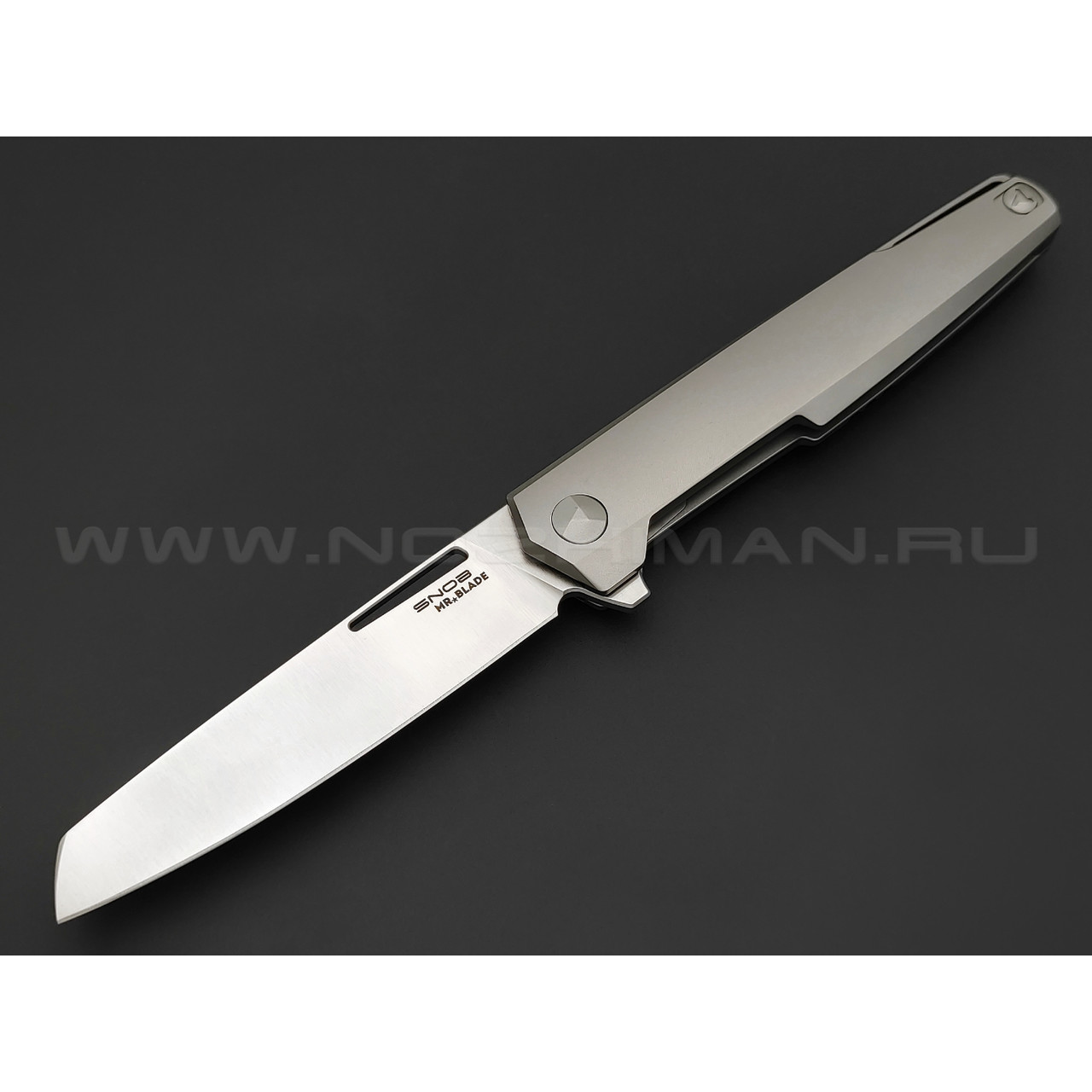 Mr.Blade нож Snob сталь M390, рукоять Titanium Grey