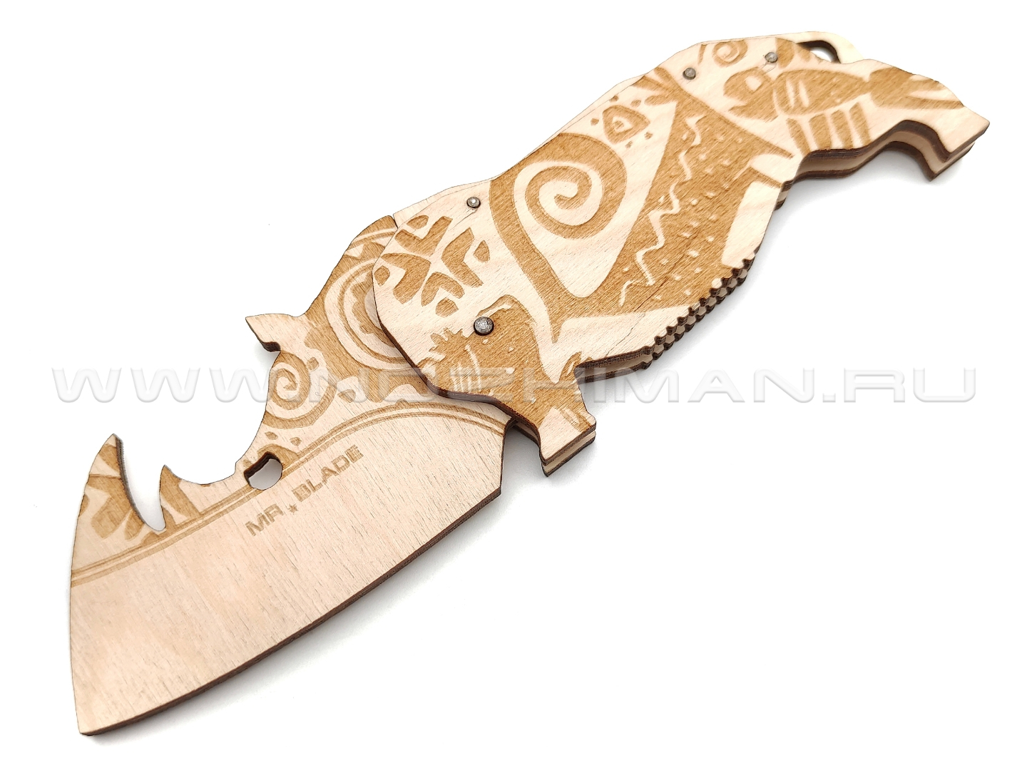 Mr.Blade деревянный складной нож "Носорог" большой