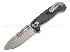 N.C.Custom складной нож Ultras-F сталь X105 stonewash, рукоять G10 black, сталь