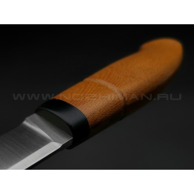 Апус нож Байкал сталь K110, рукоять Микарта коричневая