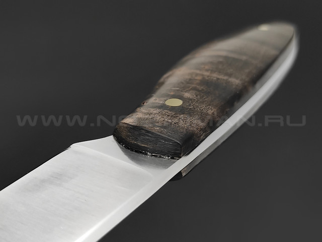 Нож "Сити" сталь N690 сатин, рукоять стабилизированная карельская береза (Тов. Завьялова)