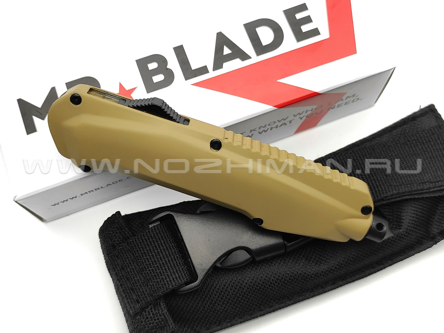 Mr.Blade нож Rover сталь 9Cr14MoV blackwash, рукоять Zinc Alloy Tan