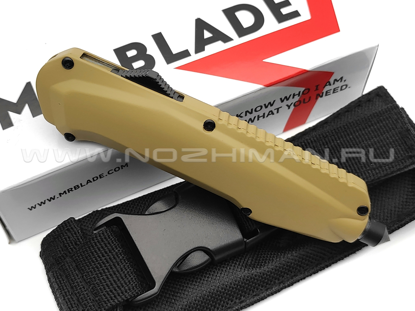 Mr.Blade нож Rover сталь 9Cr14MoV stonewash, рукоять Zinc Alloy Tan