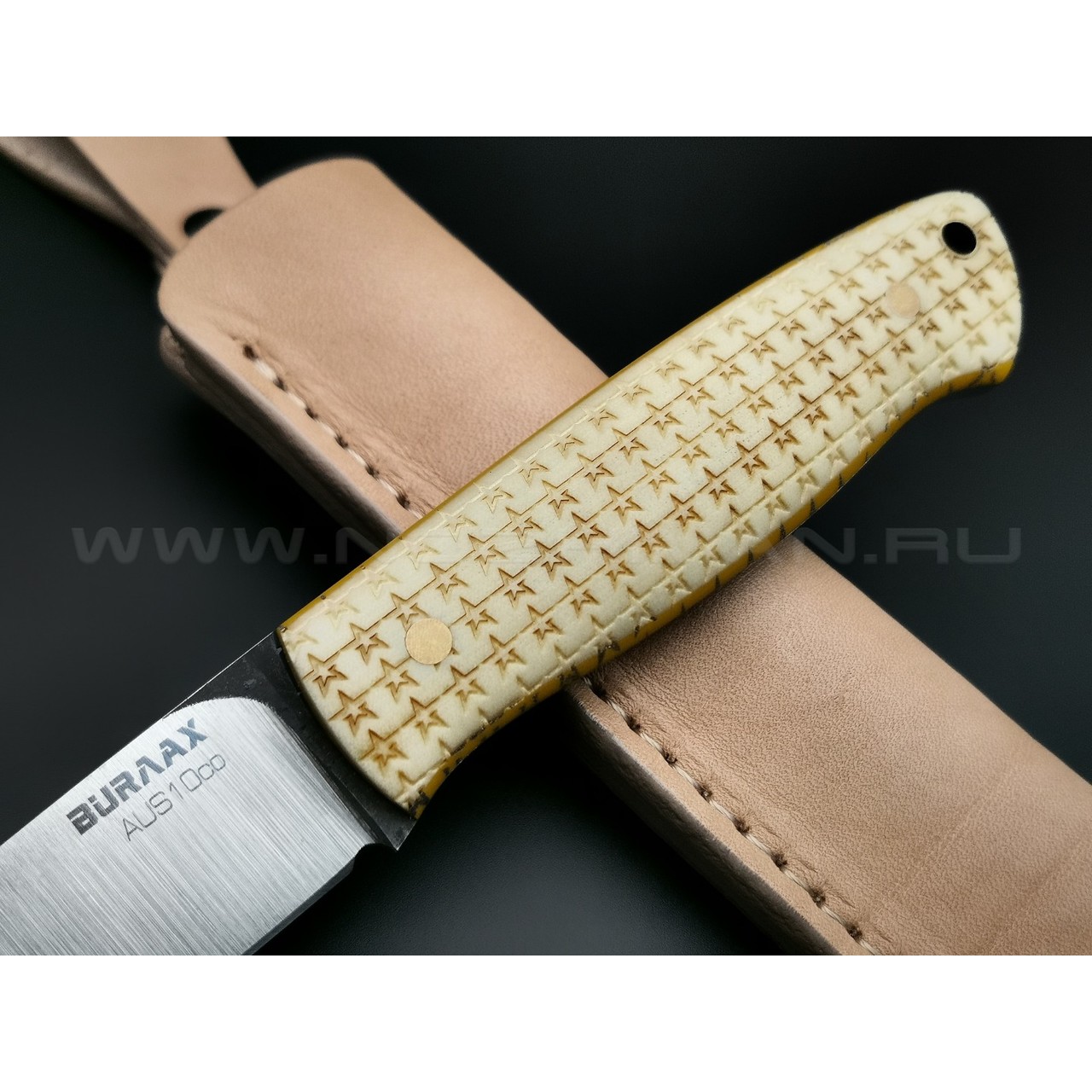 Нож Burlax Stars BX0048 сталь Aus10Co, рукоять микарта, G10