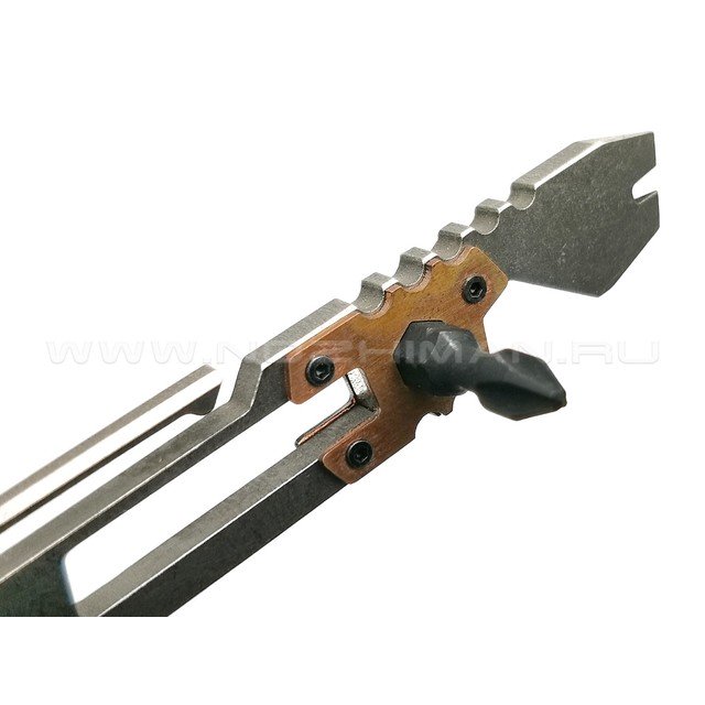 Титановый мультитул Bolttool Ti M с битой, бусина из G10