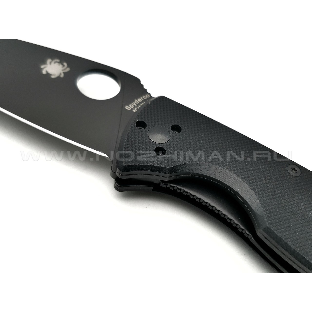 Нож Spyderco Tenacious C122GBBKP, сталь 8Cr13MoV black, рукоять G10 black