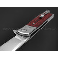Нож Artisan Cutlery 1802GD-BR Classic сталь Damascus (VG10 Core), рукоять Damasteel, G10 black & red