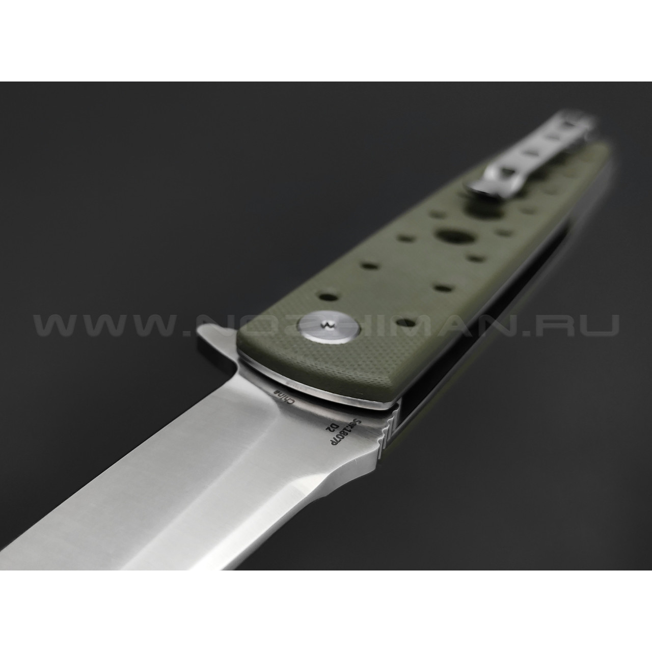 Нож Artisan Cutlery Virgina 1807P-GNF сталь D2, рукоять G10 OD green