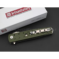 Нож Artisan Cutlery Virgina 1807P-GNF сталь D2, рукоять G10 OD green Нож Artisan Cutlery Virgina 1807P-GNF сталь D2, рукоять G10 OD green