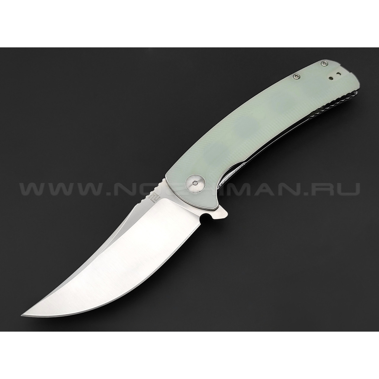 Нож Artisan Cutlery Arroyo 1845P-NTG сталь AR-RPM9, рукоять G10 Jade