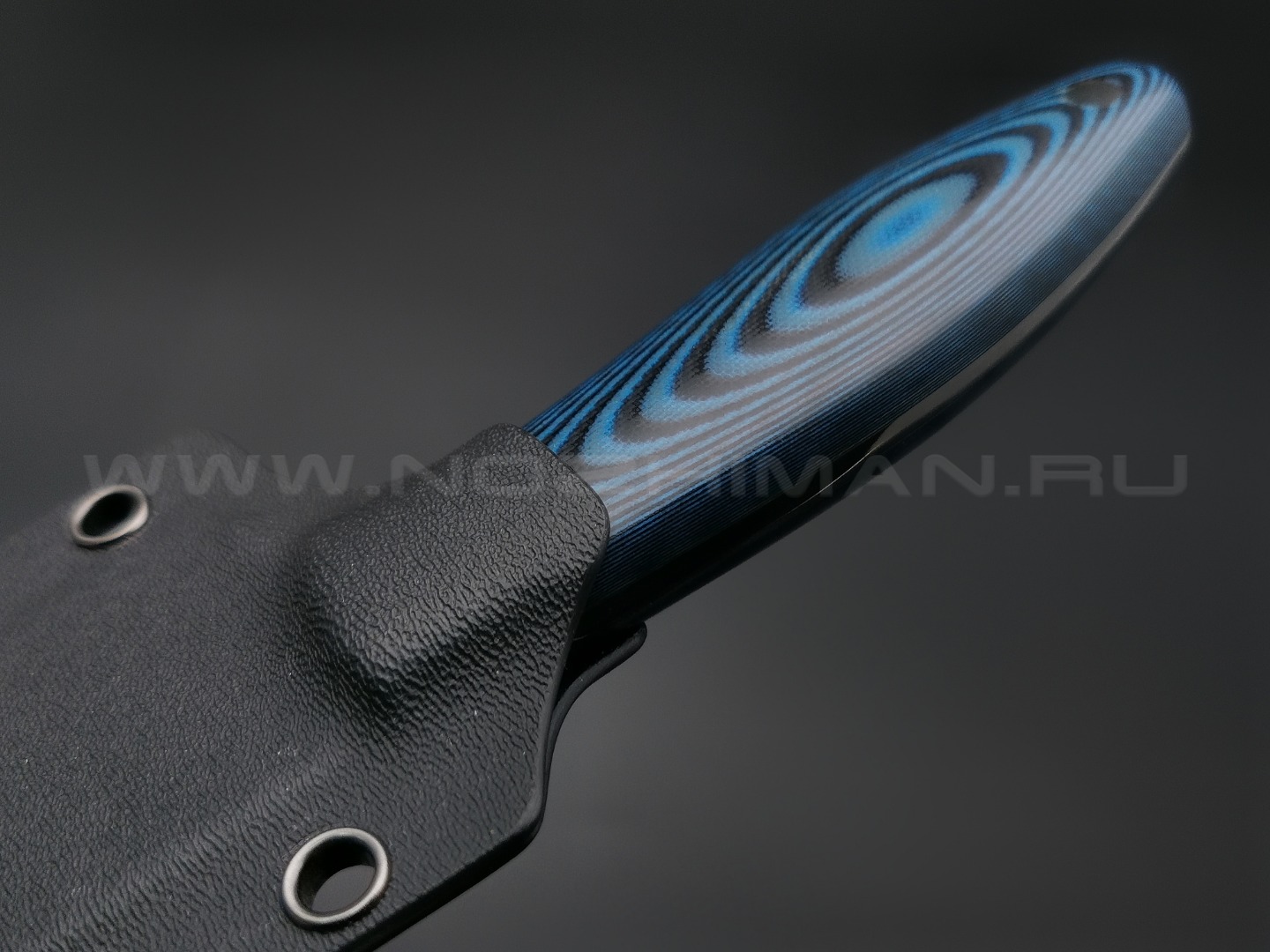 Apus Knives нож Santoku сталь N690, рукоять G10 black & blue