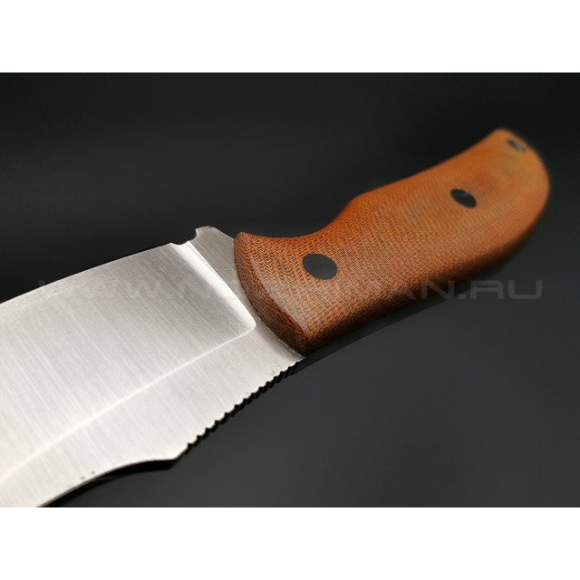 ZH Knives нож Palmistry сталь N690 satin, рукоять Micarta brown