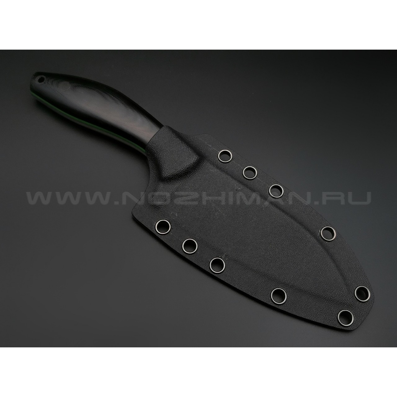 Апус нож Santoku-M сталь N690, рукоять G10 black