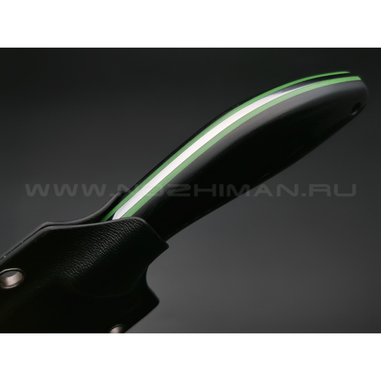 Апус нож Santoku-M сталь N690, рукоять G10 black