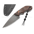 Волчий Век нож Оса сталь PGK WA блэквош, рукоять G10 black & brown Волчий Век нож Оса сталь PGK WA блэквош, рукоять G10 black & brown