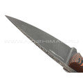 Волчий Век нож Оса сталь PGK WA блэквош, рукоять G10 black & brown Волчий Век нож Оса сталь PGK WA блэквош, рукоять G10 black & brown