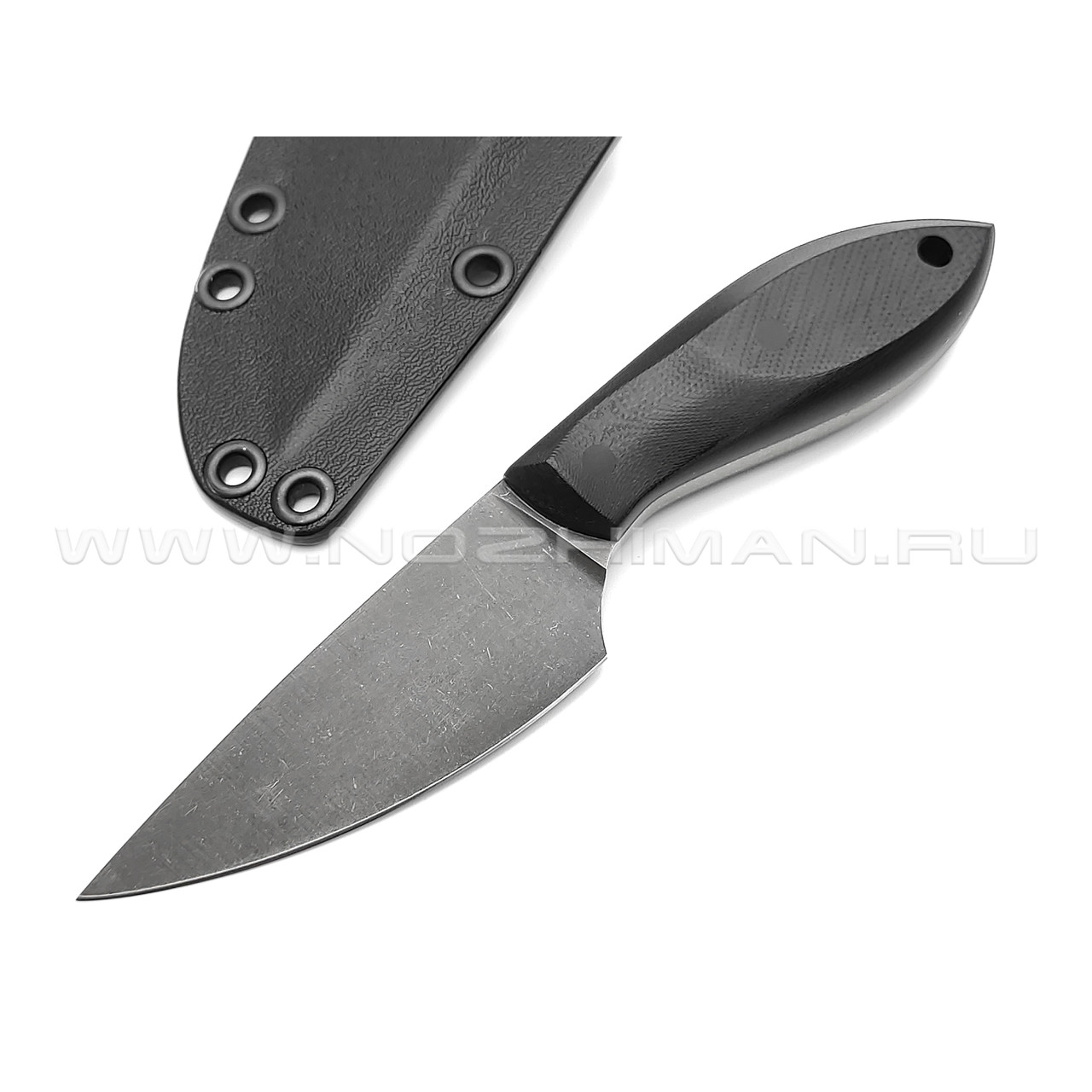 Волчий Век нож МасичЬка сталь PGK WA блэквош, рукоять G10 black