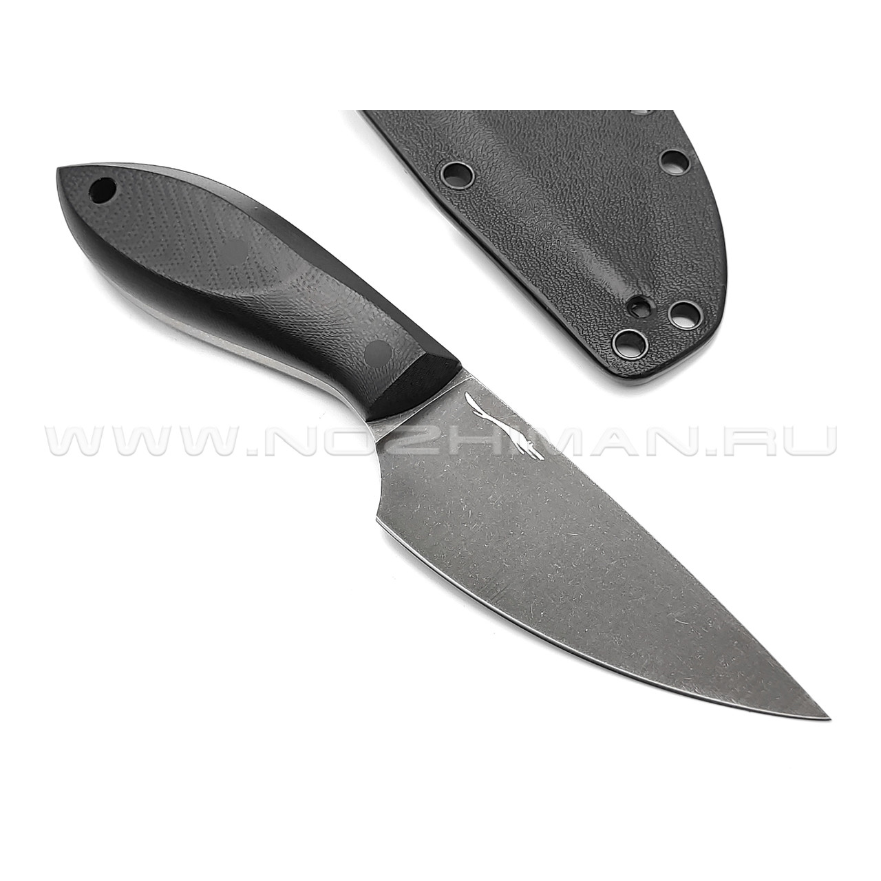 Волчий Век нож МасичЬка сталь PGK WA блэквош, рукоять G10 black