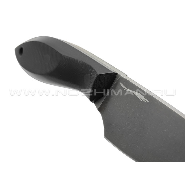 Волчий Век нож МасичЬка сталь PGK WA блэквош, рукоять G10 black