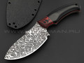 Волчий Век нож Drago Custom сталь PGK WA, рукоять G10 black & red