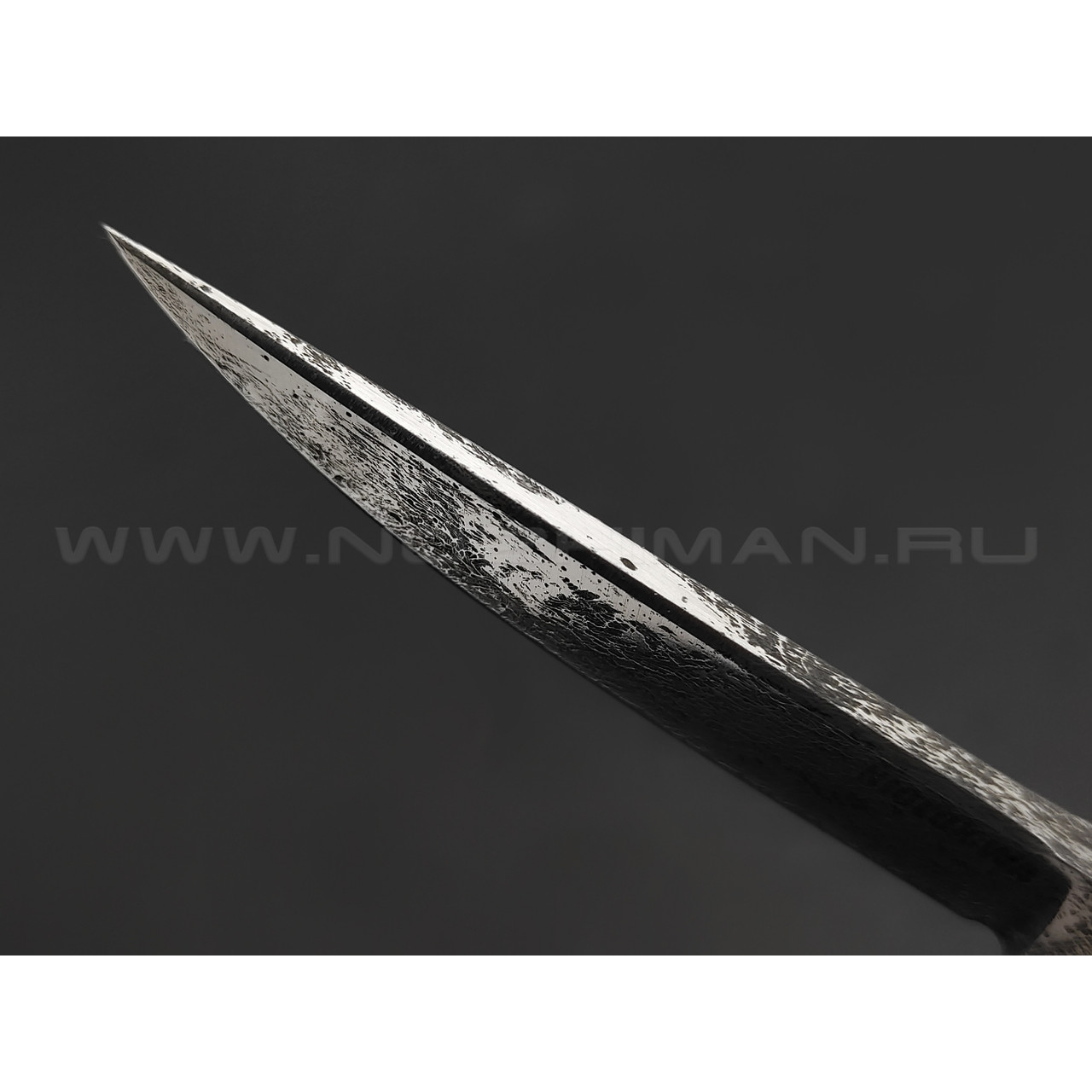 Волчий Век нож Слоненок сталь Niolox WA, рукоять трехмерный композит, нейзильбер