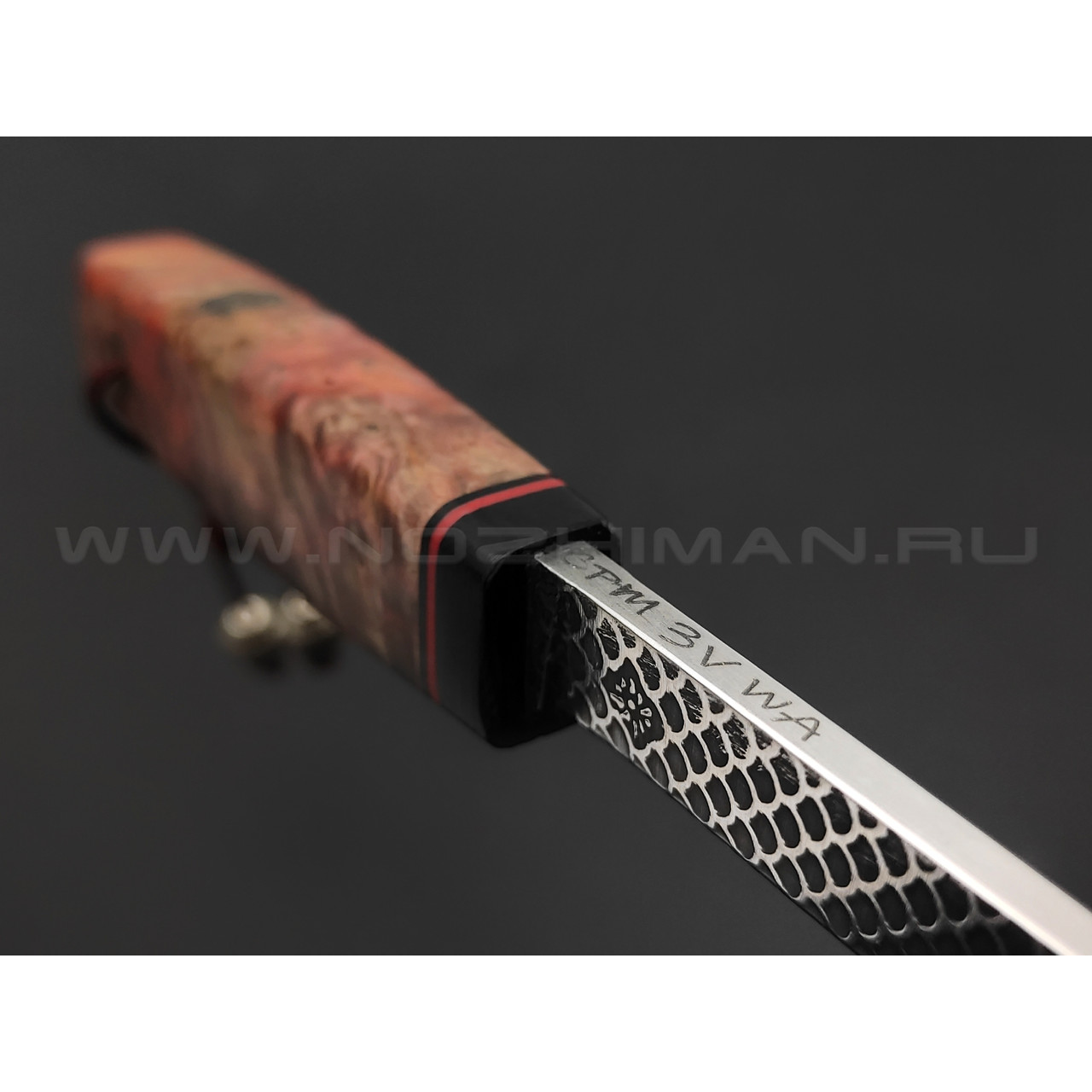 Волчий Век нож Слоненок Custom сталь CPM 3V WA, рукоять карельская береза, G10
