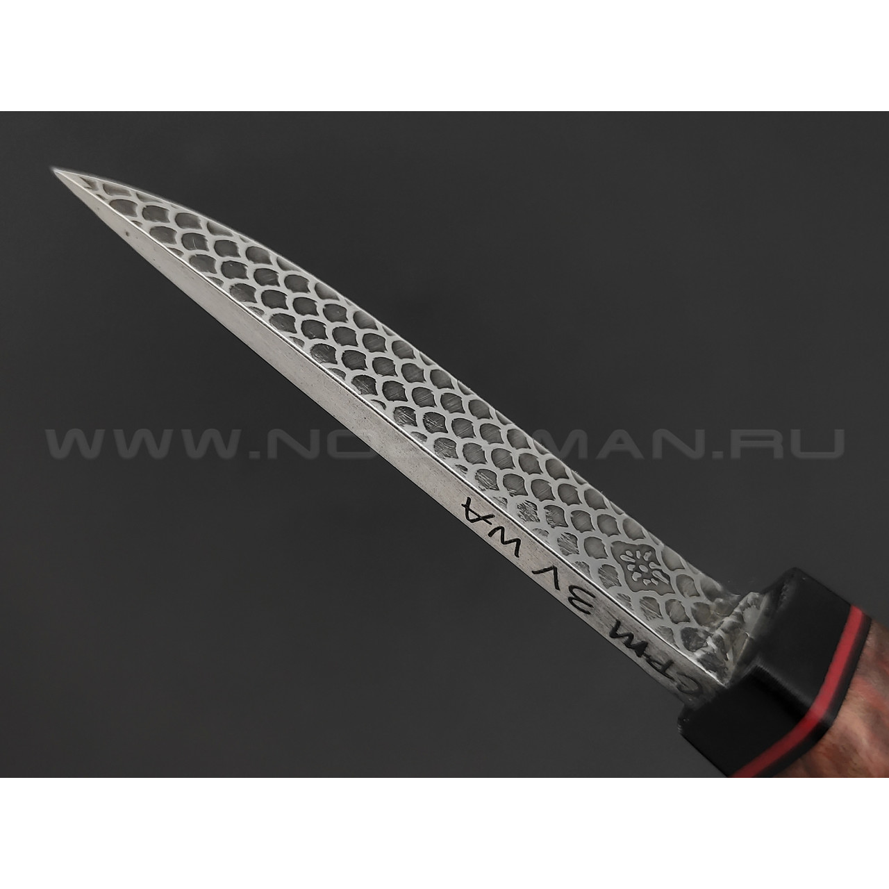Волчий Век нож Слоненок Custom сталь CPM 3V WA, рукоять карельская береза, G10