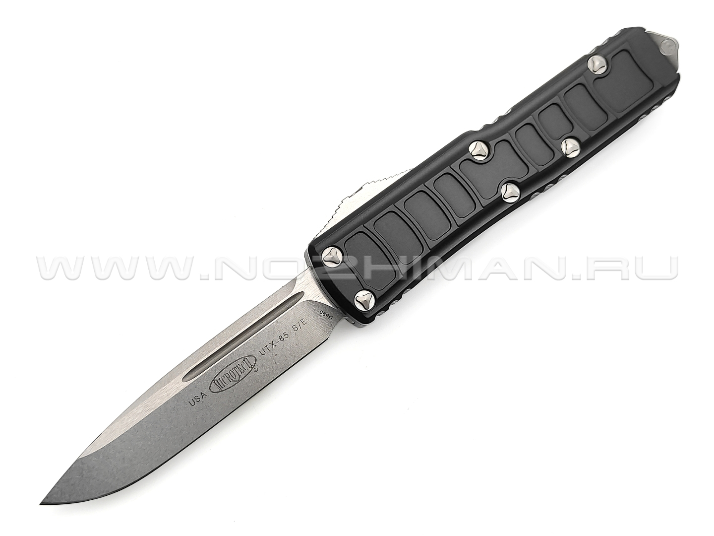 Нож Microtech Signature UTX-85 S/E 231II-10S сталь M390 Stonewash, рукоять Aluminum 6061-T6 Stepside