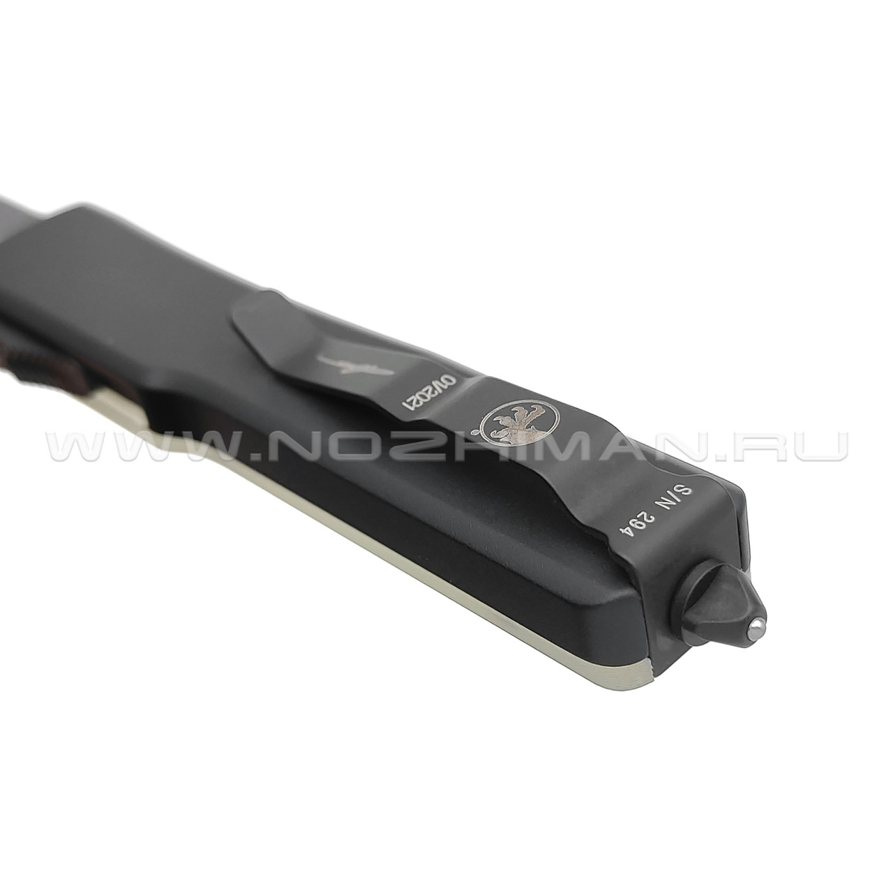 Нож Microtech Signature UTX-70 T/E 149-1GTJGS сталь СTS 204P DLC, рукоять Aluminum 6061-T6, G10 Jade